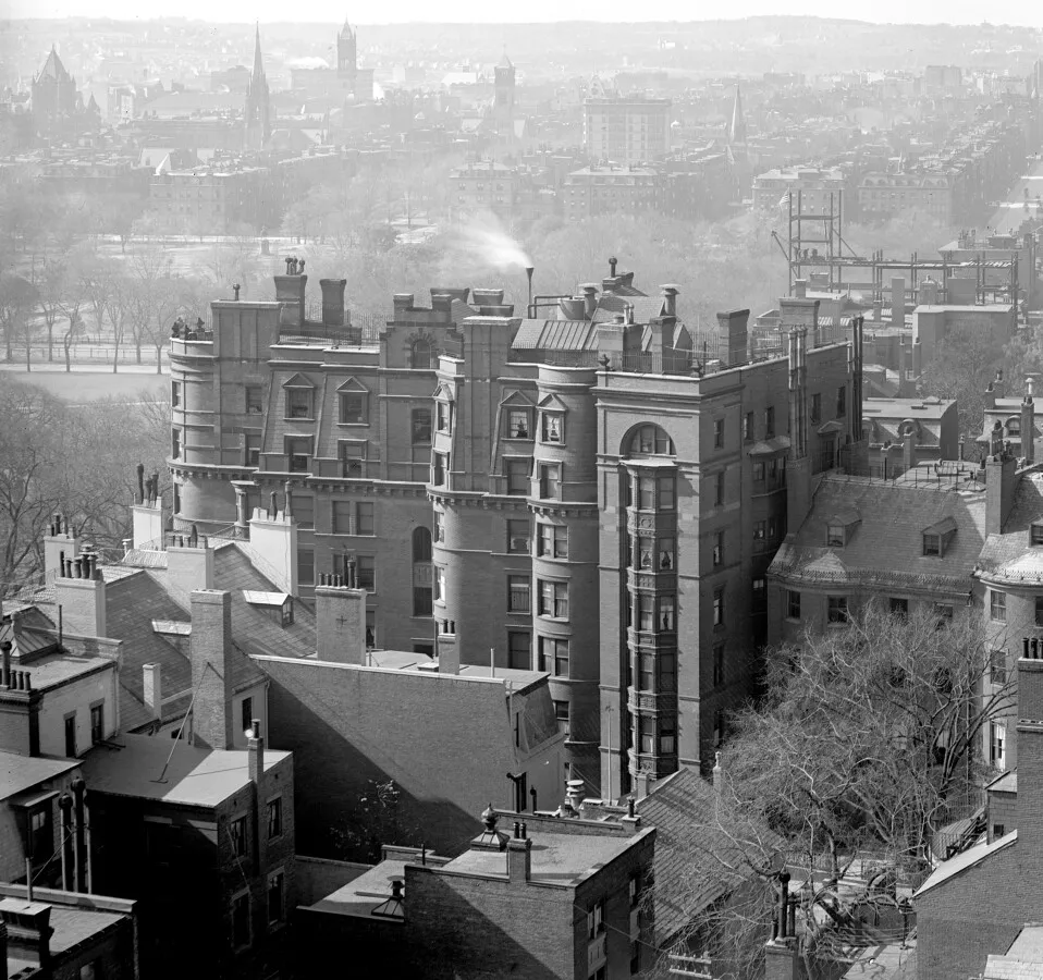 Vintage view from the northeast