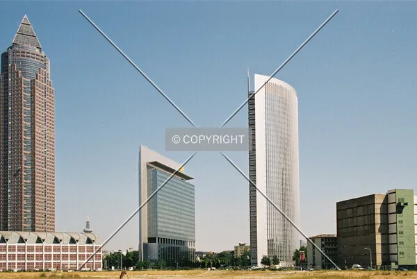 As seen from Europaviertel boulevard before construction started at Tower 1