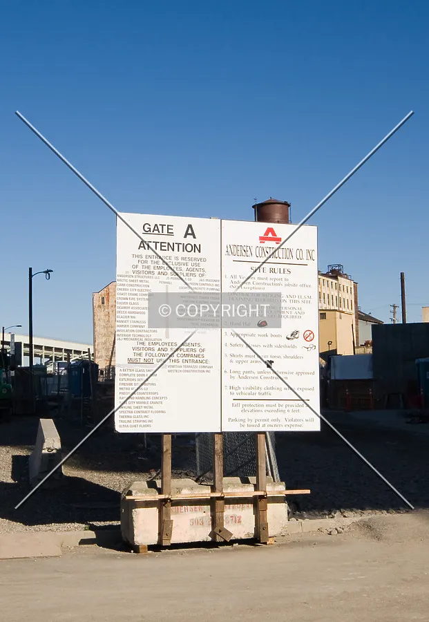 Gate A sign