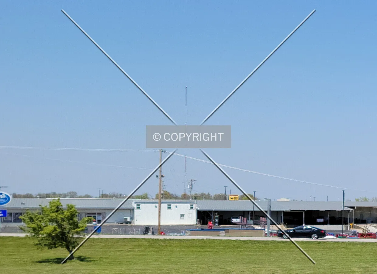 Distant view from the south; April 25, 2021
