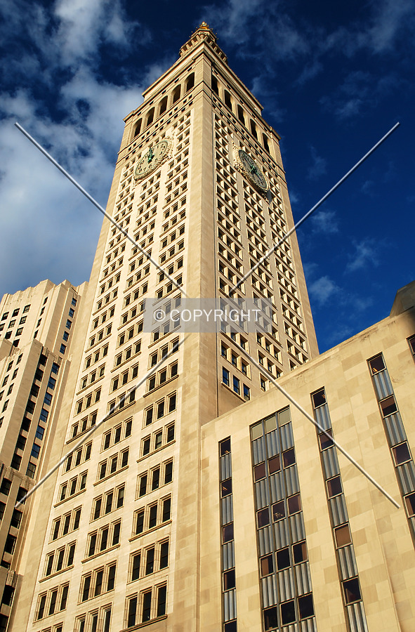 Looking up the southwest corner