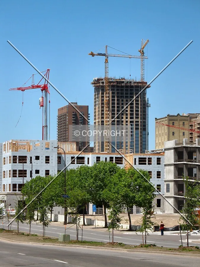 Distant view to the northwest from Washington Avenue/9th Avenue South