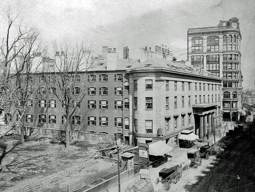 View from the south with the Albion Building in the right background