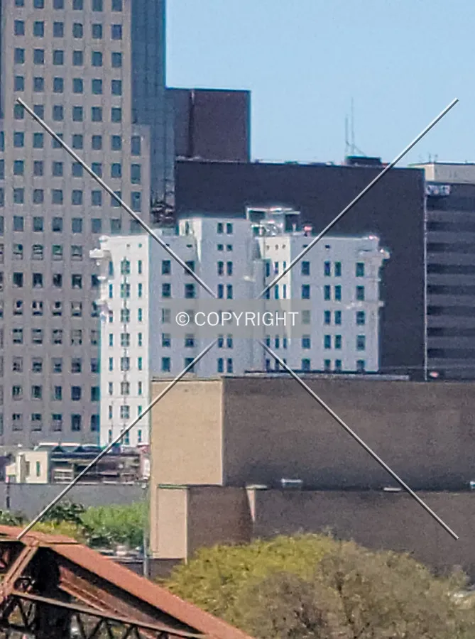 Distant view from the east; March 26, 2021