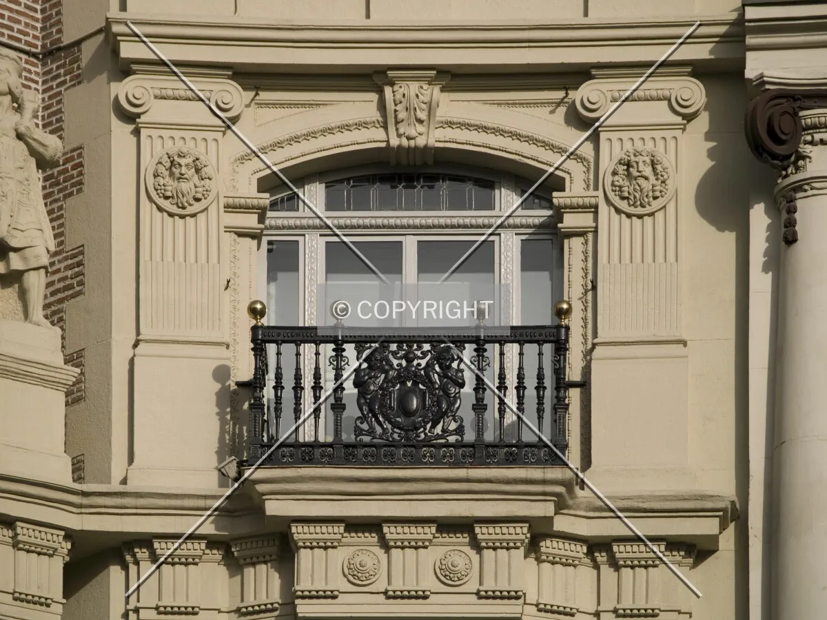 Window in the western façade