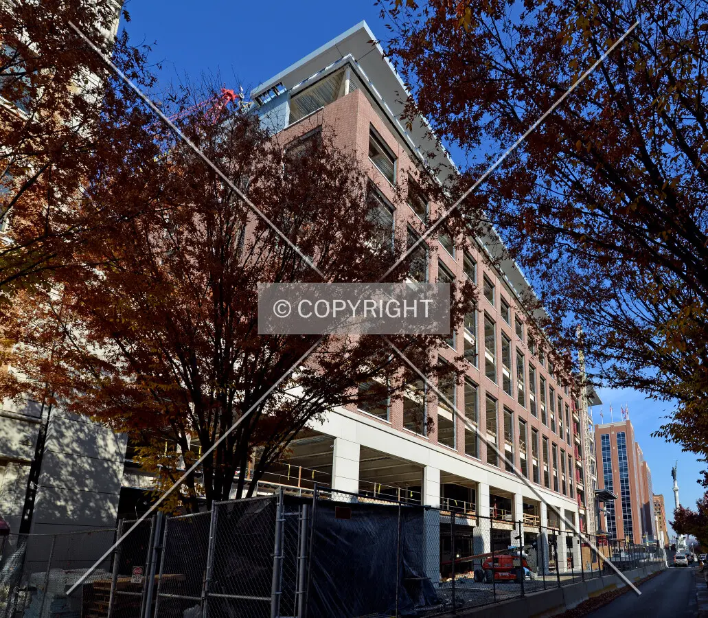 View from the southwest at Hamilton and 8th Streets