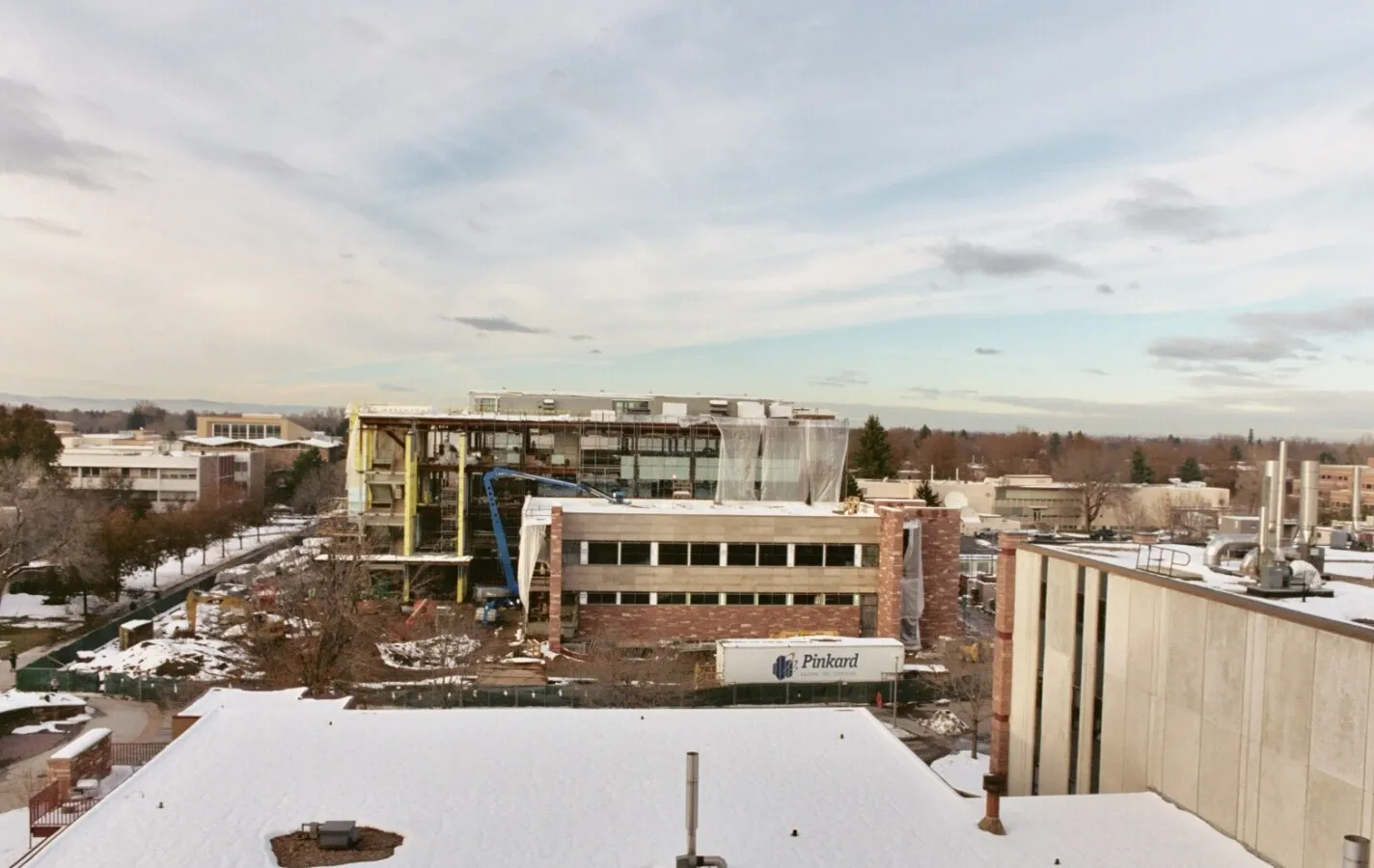 Elevated view from the south