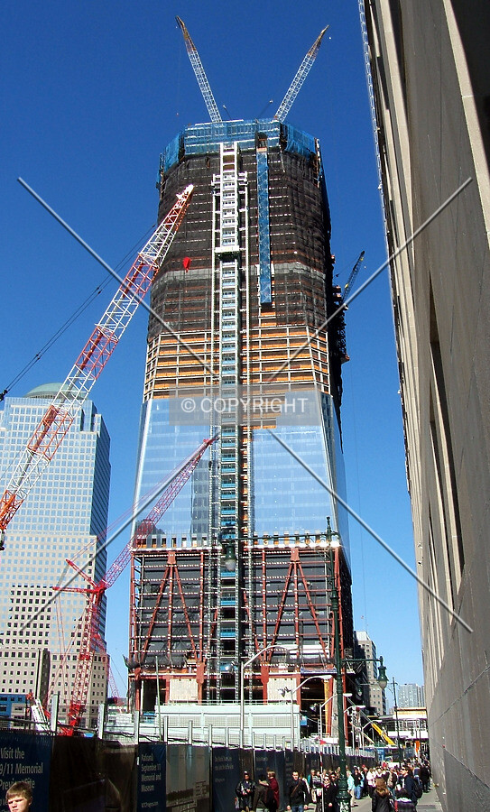 From the southeast on Vesey Street