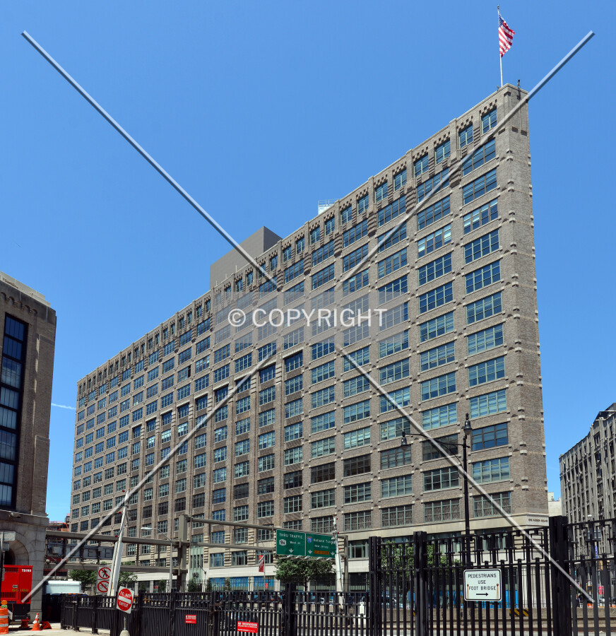 View from the south at Varick and Vestry Streets