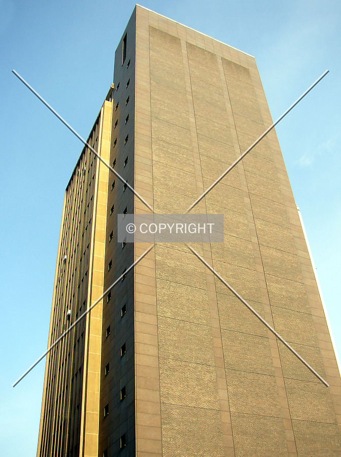Looking up the northwest corner from St. Michael Street