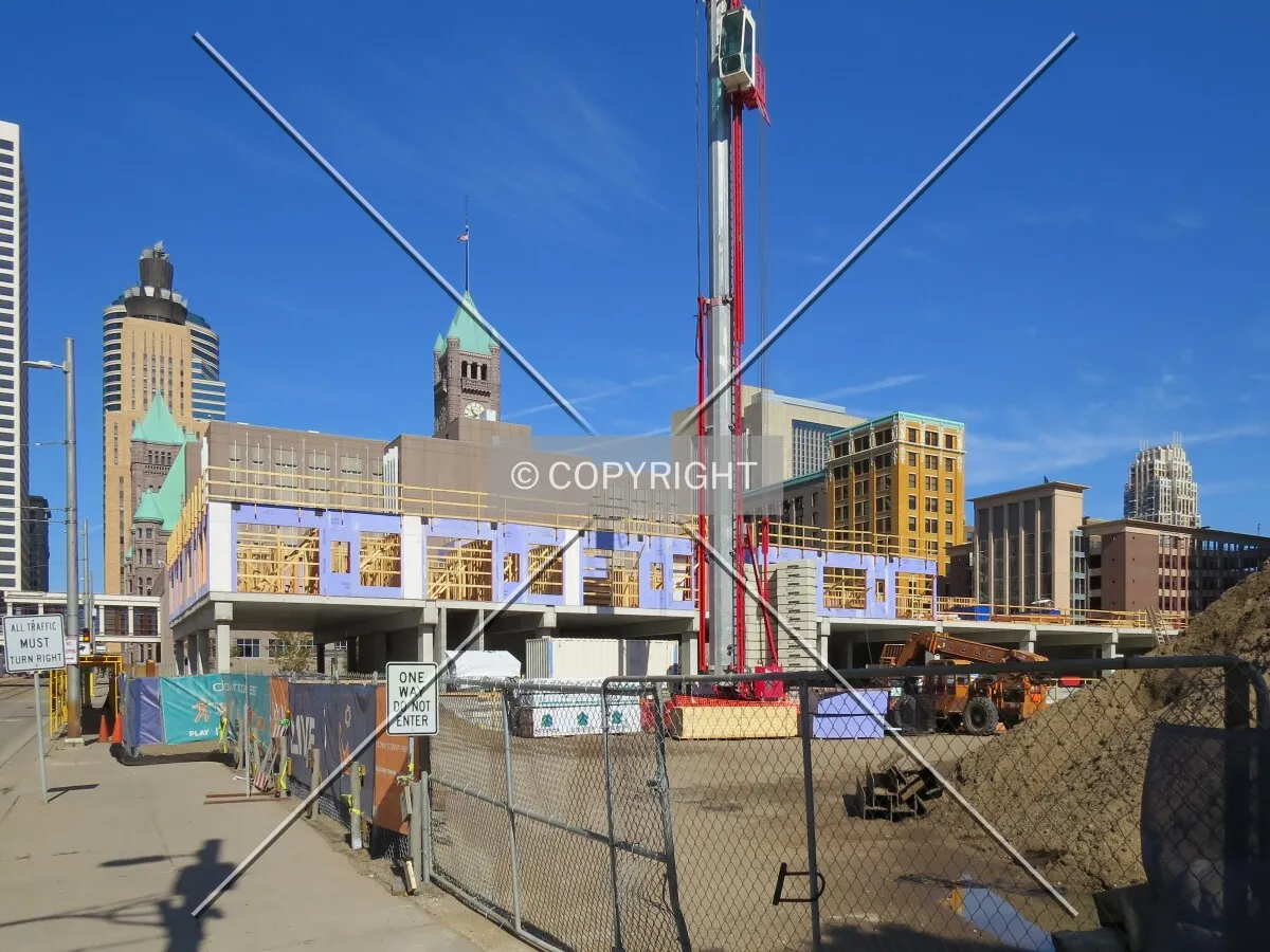 View to the northwest from 5th Street South