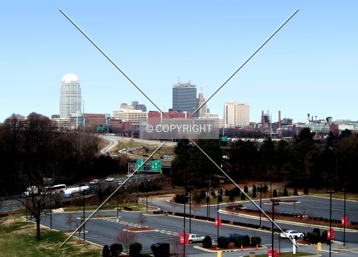 Downtown from the southeast