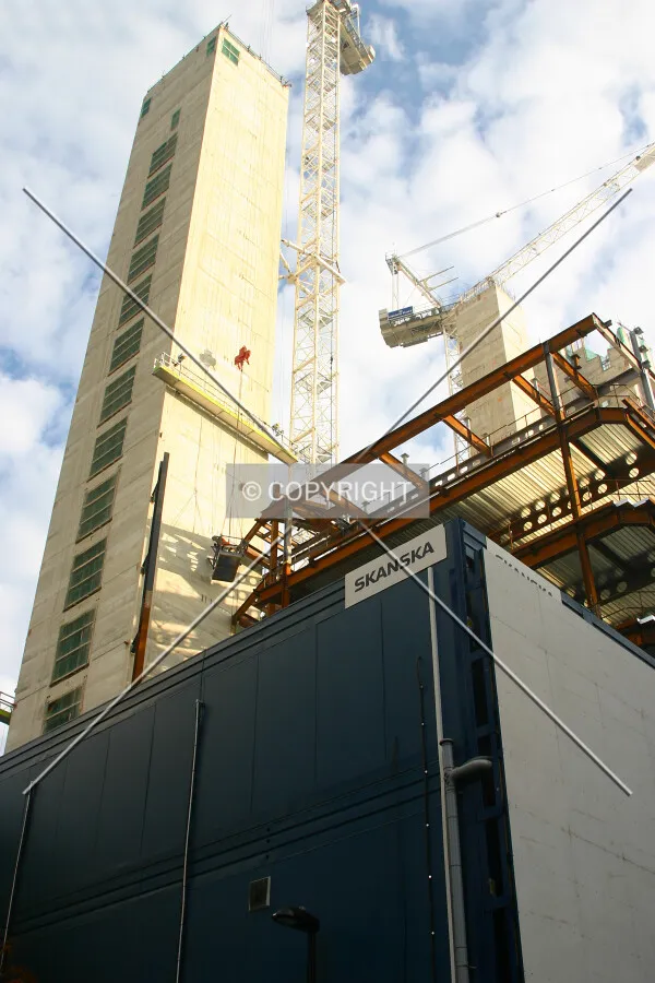 View northeast looking up from the junction of Clifton Street and Earl Street
