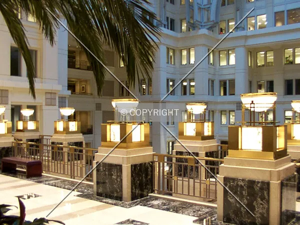 Terrace overlooking the atrium