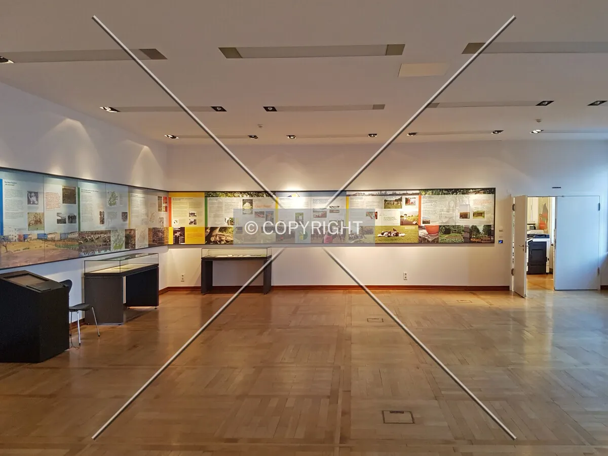 Exhibition area in the 2nd floor before entering the reading room