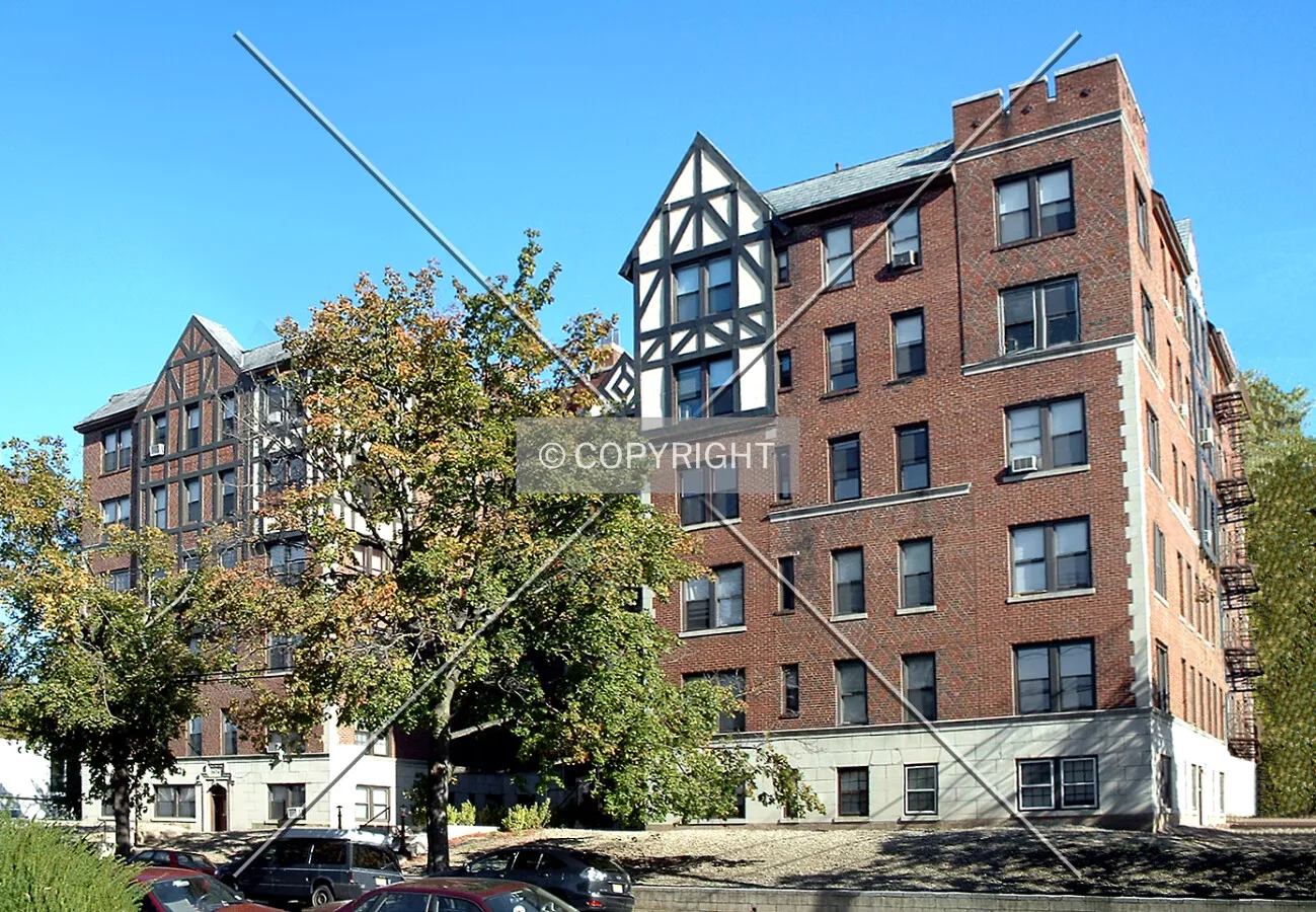 View from the west across East 33rd Street