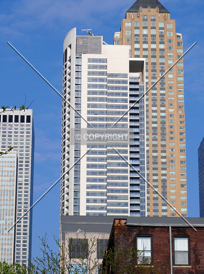 View to the east from Clark Street