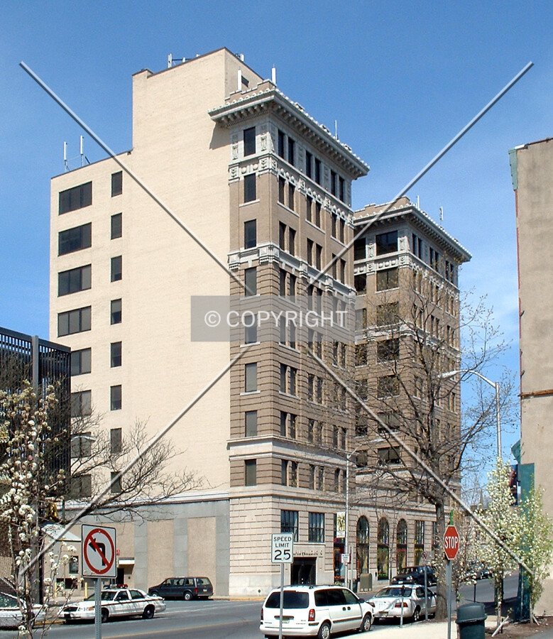 View from the southeast along Third Street