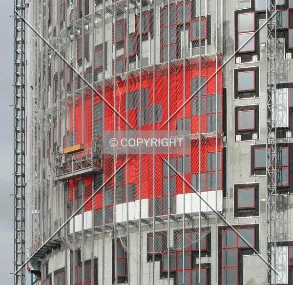 Close view of the facade