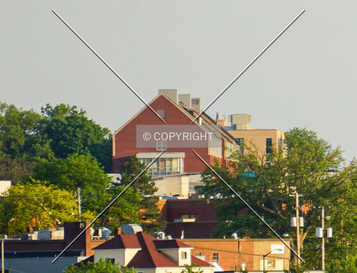 Distant view from the north; May 24, 2020