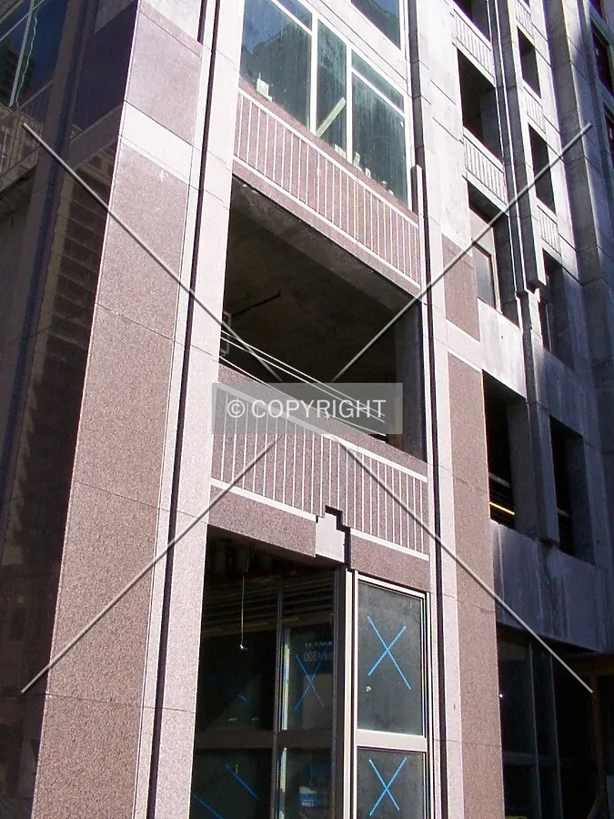 Cladding on the base; 12 April 2003