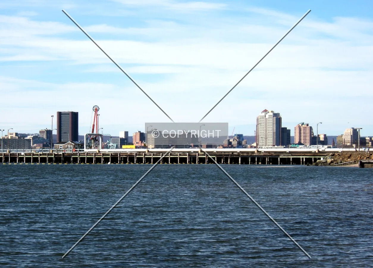 Downtown from the southeast