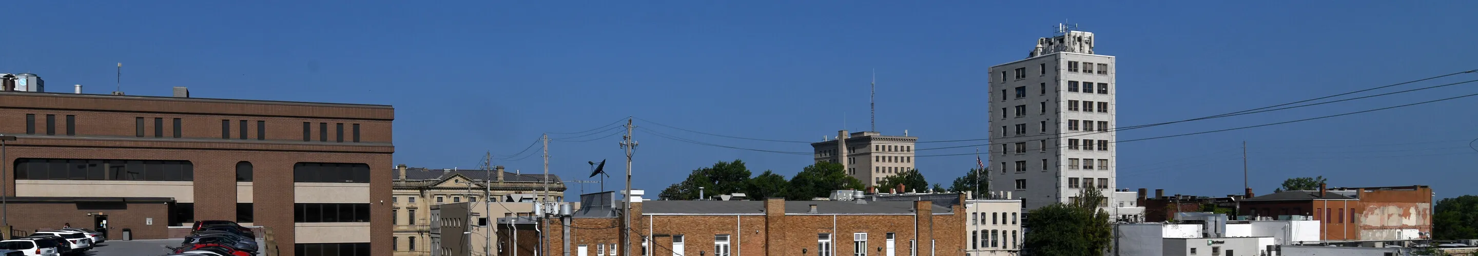 Downtown from the southwest