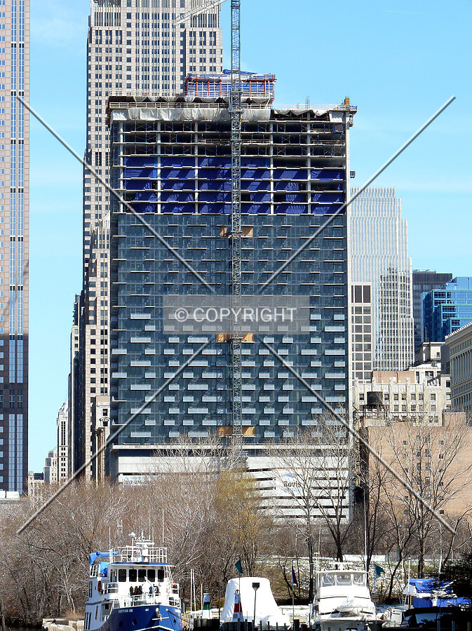 View to the north from the Chicago River