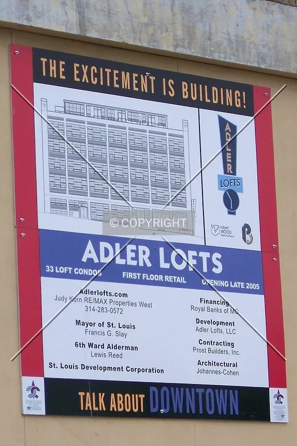 Advertisement on the west side; May 26, 2005