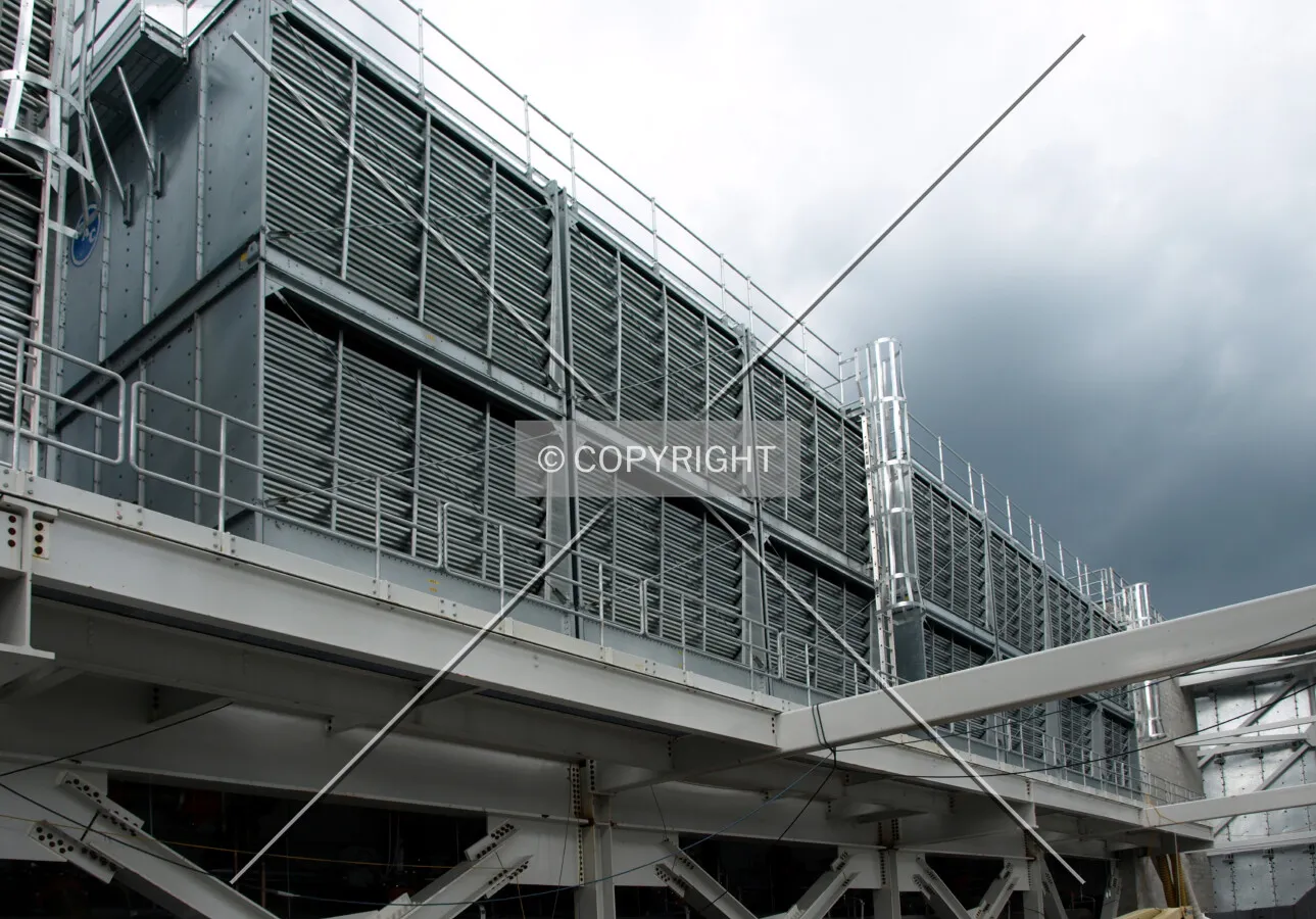 Cooling units on roof