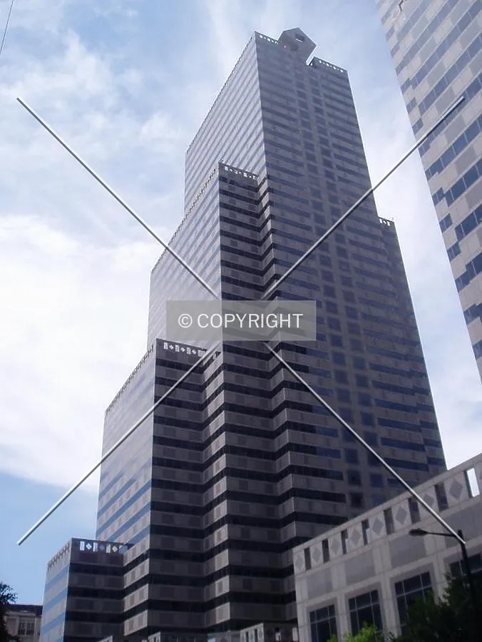 From below and southeast on Market St