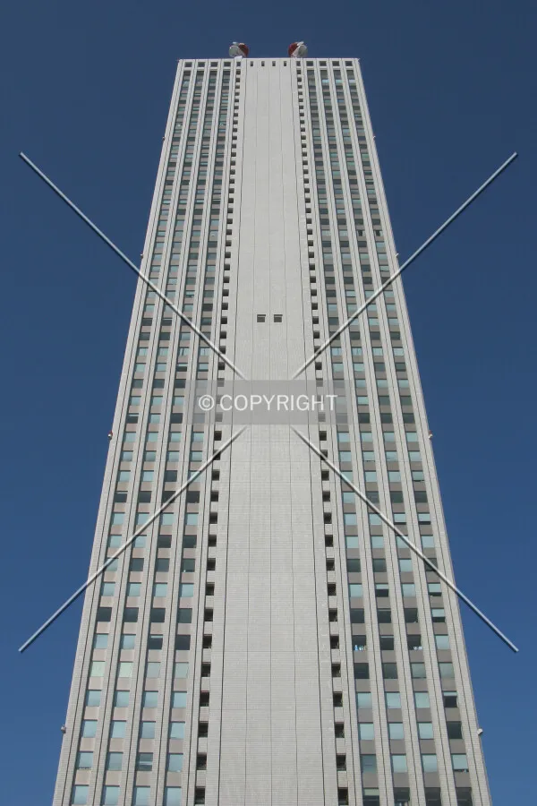 Looking up from the east