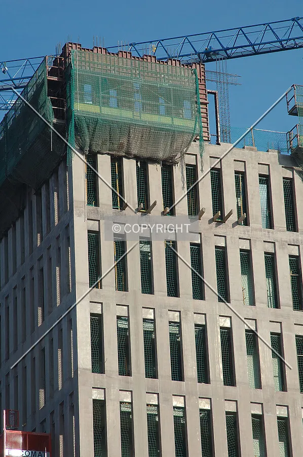 Special formwork to create those narrow windows