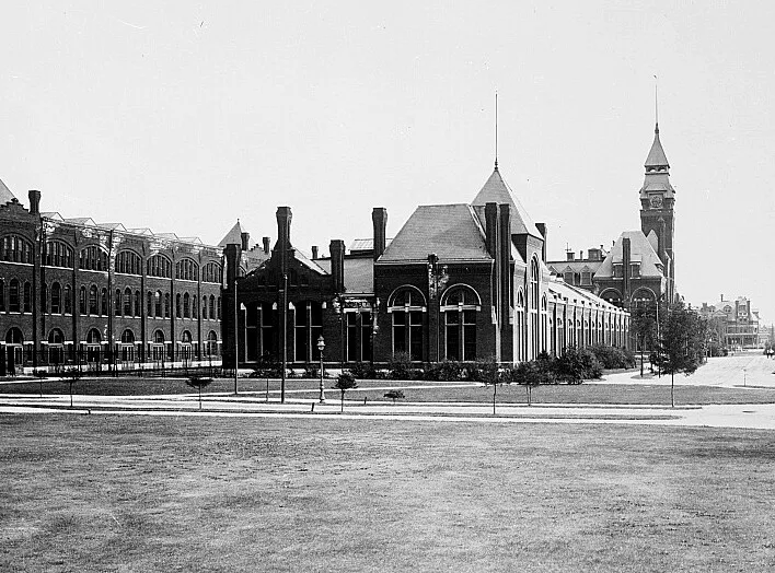 Vintage view from the north