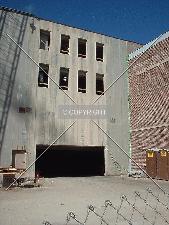 Future parking ramp entrance, from Grant Street