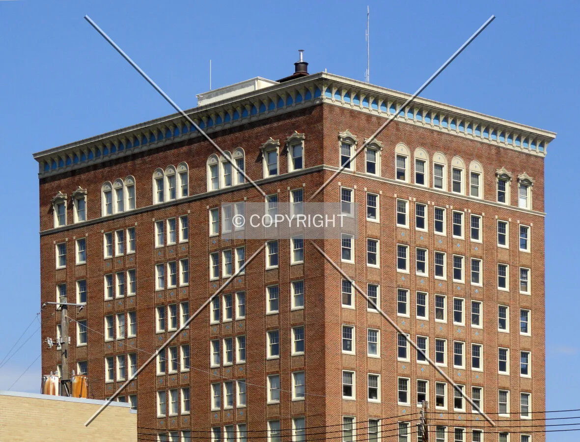 Upper floors from 6th Street to the west