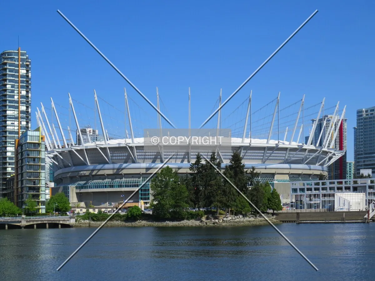 View to the north over BC Place