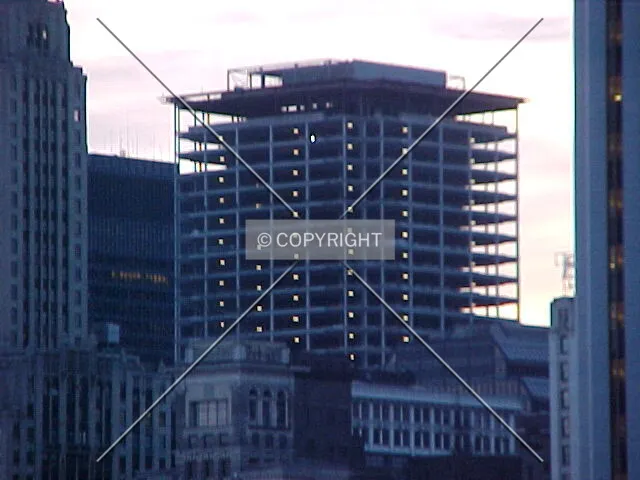 Looking southwest from upper east Wacker Drive