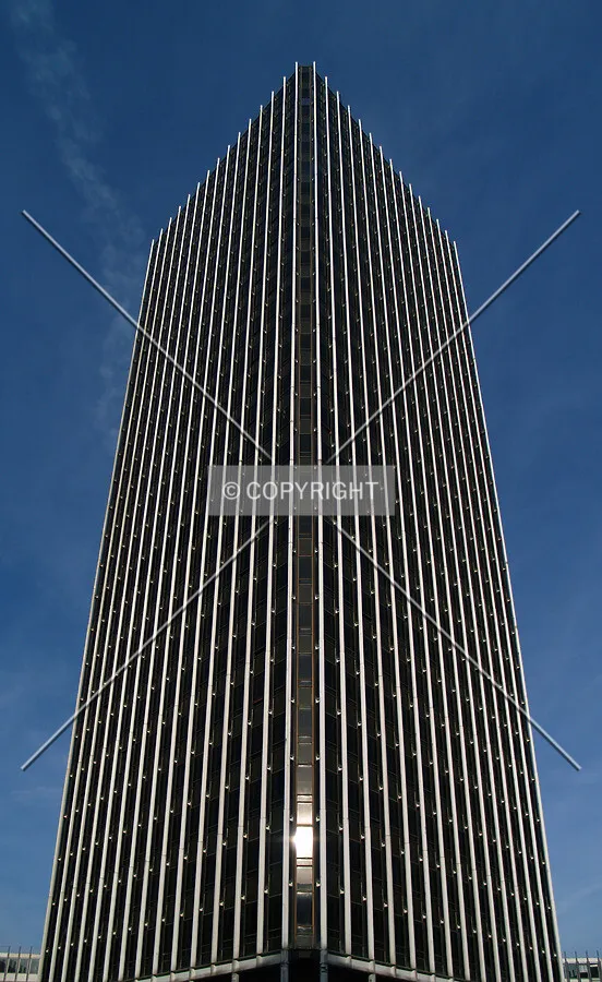 Looking up the southeastern corner