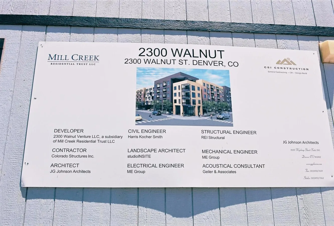 Construction signage