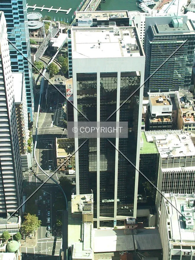 Elevated view from the east