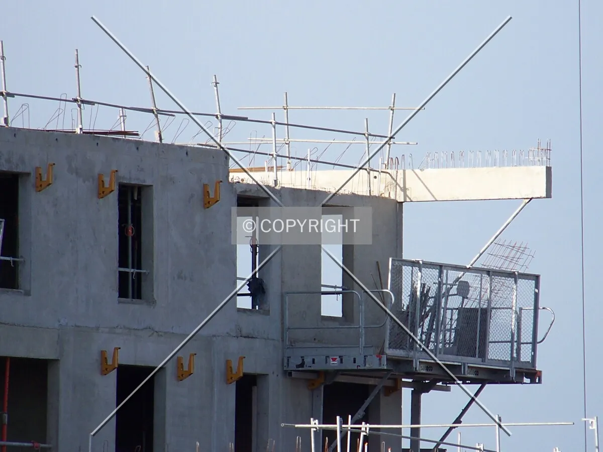 Construction of the balconies