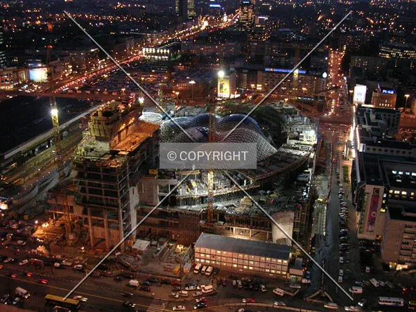 View from the east at night