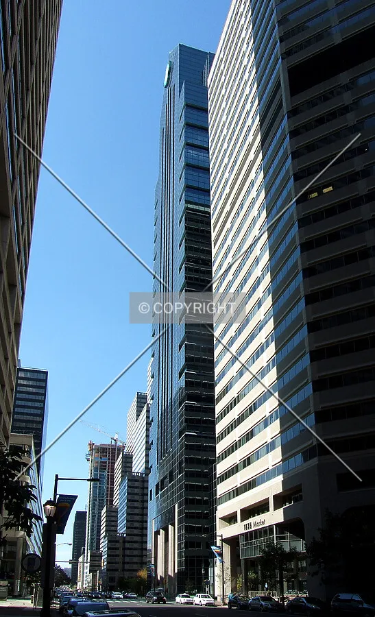 View from the southeast along Market Street
