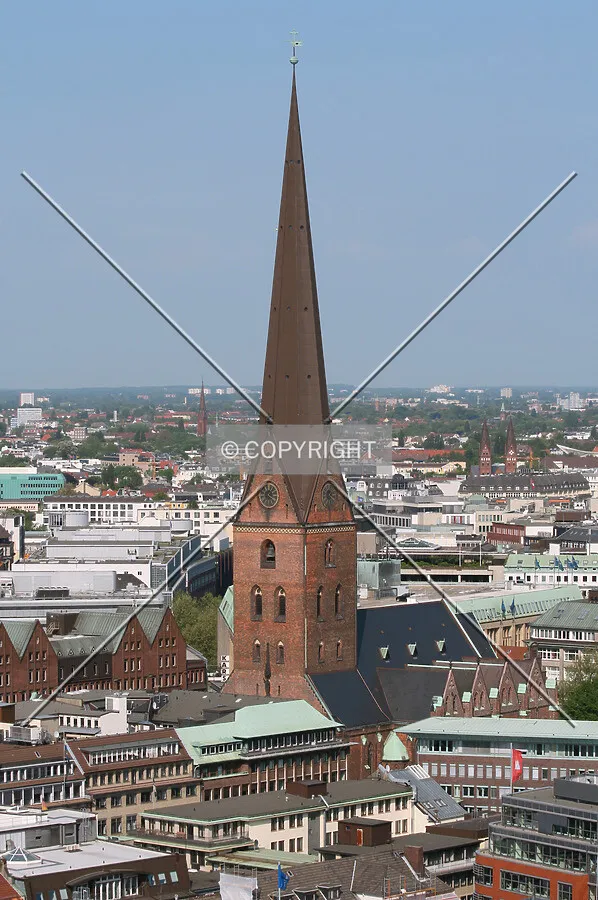 Elevated view from the southwest