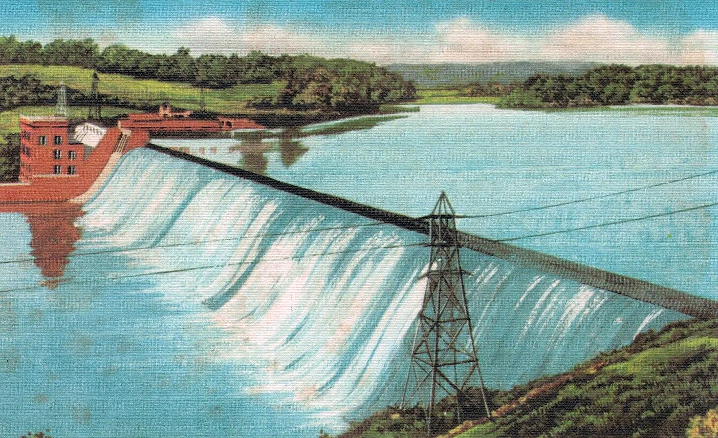 Vintage view from the southeast