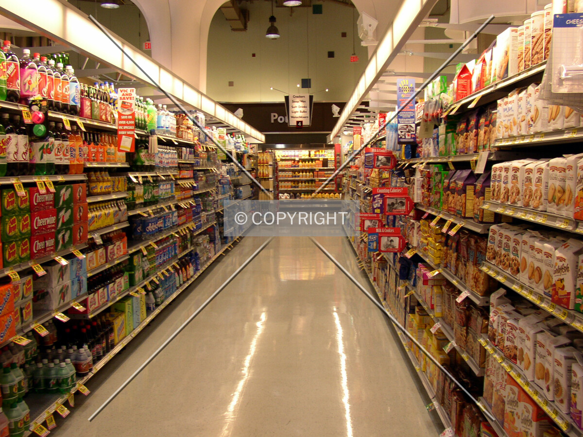 Isle for soda and cookies in the Harris Teeter grocery store