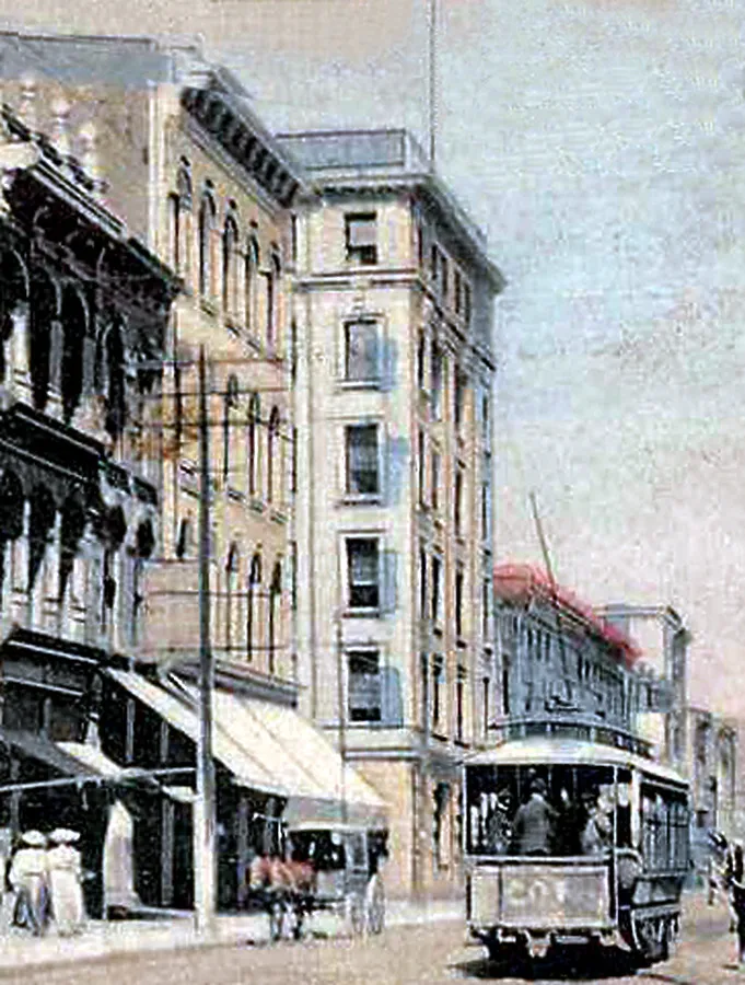 Vintage view from the southeast