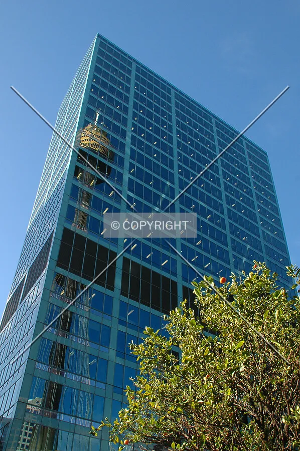 Looking up the northwest corner