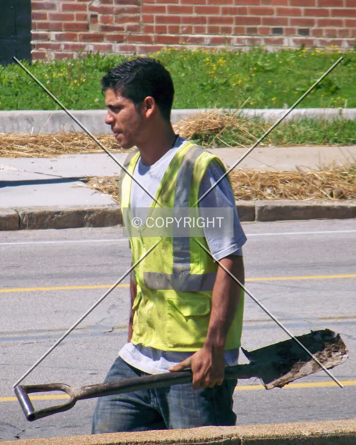 A construction worker on the job